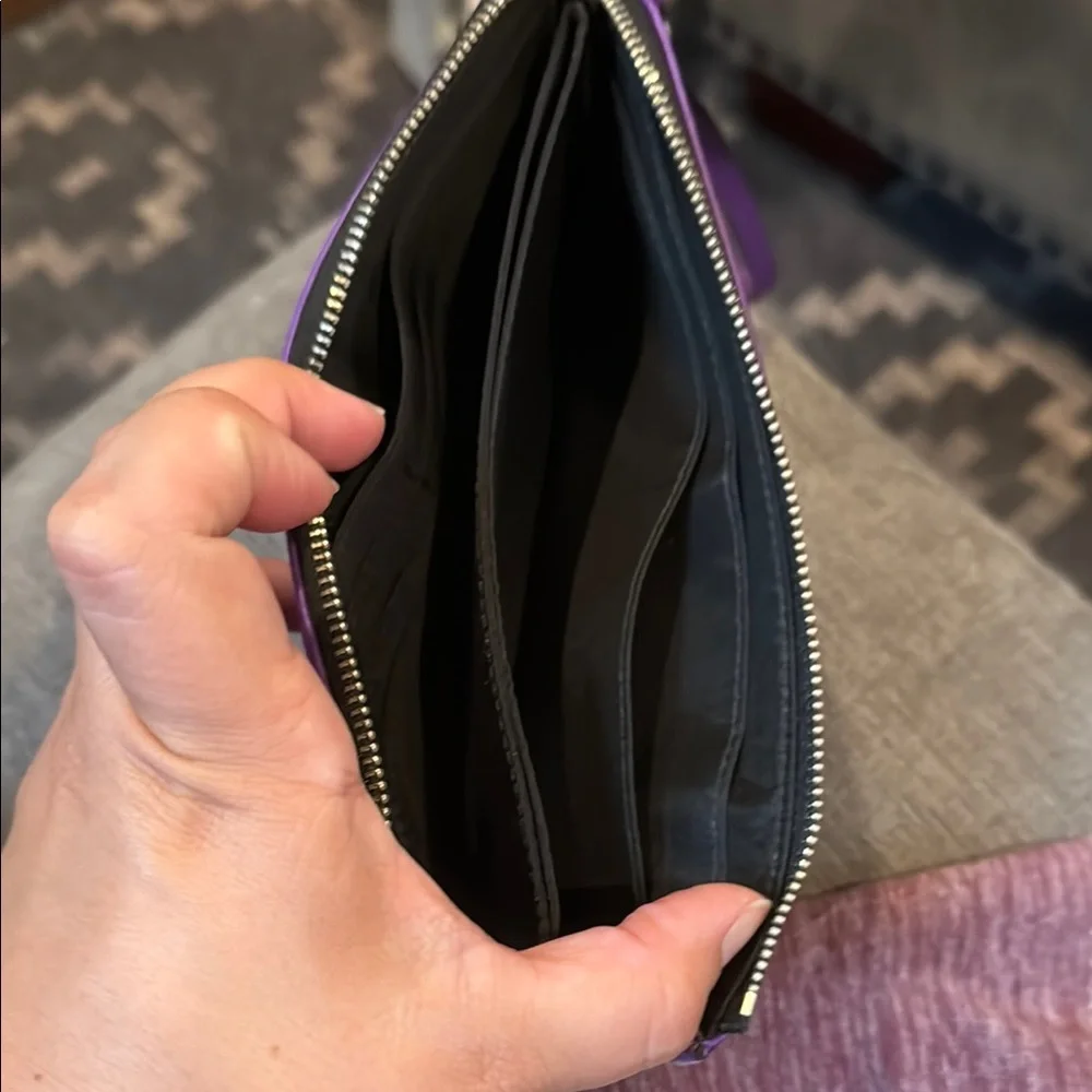 Coach Purple Wristlet Clutch - Picture 3 of 3